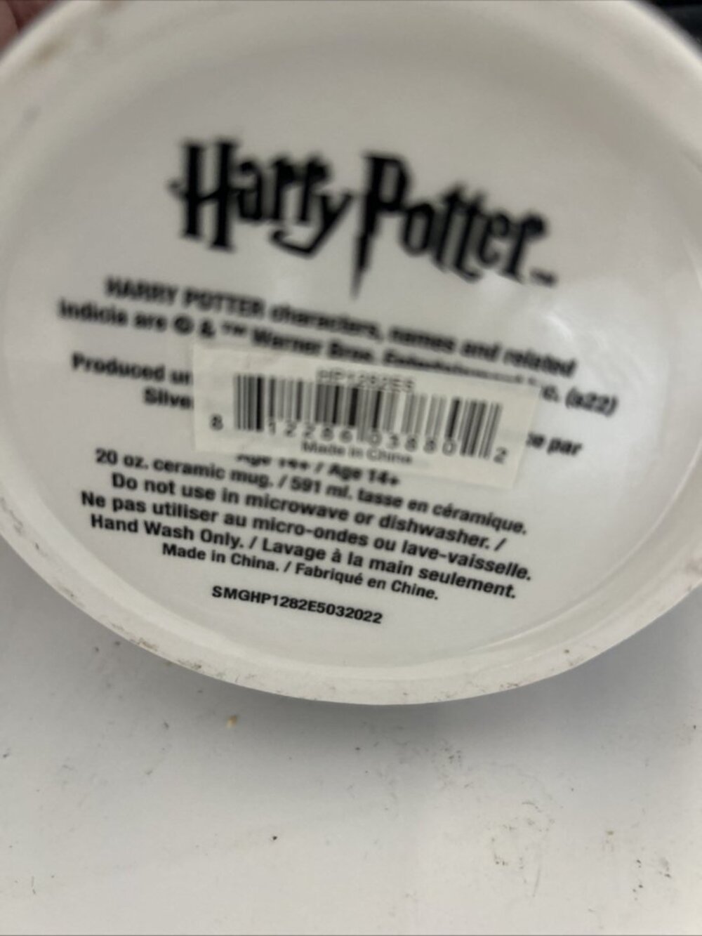 Harry Potter Hogwarts House Crest Sculpted Owl Handle Ceramic Coffee Mug 20 Oz - Picture 6 of 7